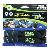 ROK0001 Motorcycle / ATV adjustable stretch strap (Pair)