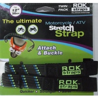 ROK0002 Motorcycle / ATV fixed stretch strap - 30cm (Pair)