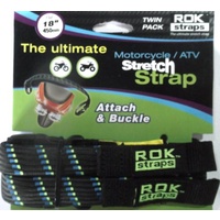 ROK0003 Motorcycle / ATV fixed stretch strap - 45cm (Pair)